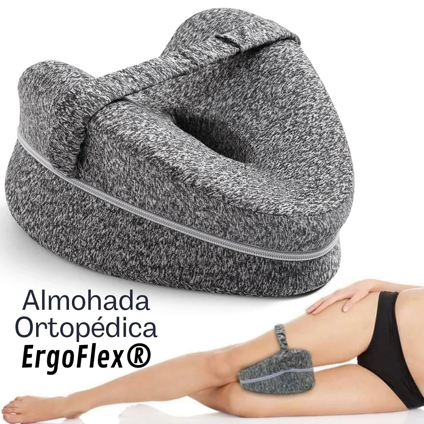 Almohada Ortopédica ErgoFlex® (Para Un Mejor Sueño Y Soporte)